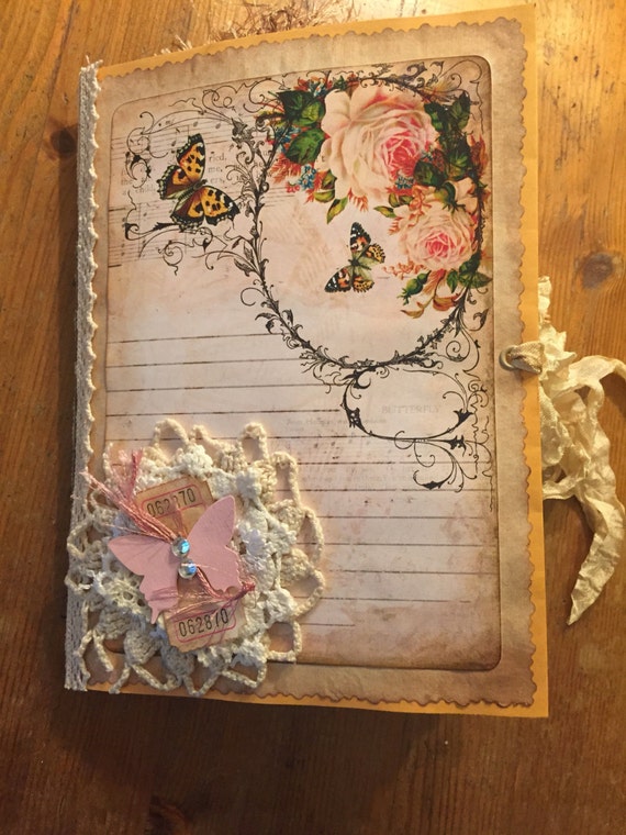 Handmade butterfly journal video in description details