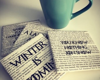 Game of Thrones Coaster Set (quotations1)