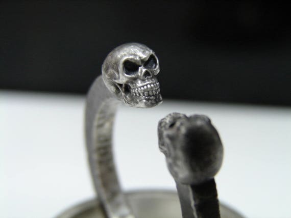 Old school skull biker rings. Evil twins. Biker rings Harley Davisdon style.