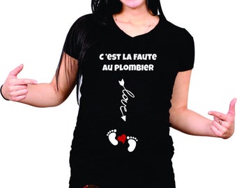 FUNNY MATERNITY SHIRT plomber