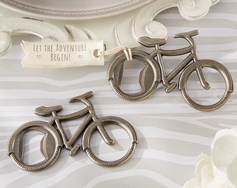 Bicycle Bottle Opener Let's Go On an Adventure, Bottle Opener Wedding Favors, Destination Wedding Favor (11192)
