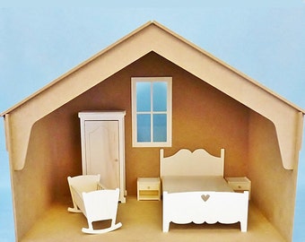 Wood Diorama 1/6 DIY for your playscale DOLLS : Blythe Pullip Monster High Barbie Fashion Royalty BJD dolls Roombox dollhouse