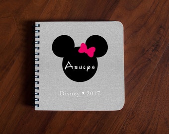 Disney Autograph Book Minnie Mouse - gray linen