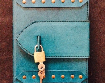 LOCKABLE Handmade leather journal, Tree Of Life Design embossed,personal diary (Upgrade with new high quality locks)