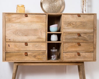Buffet design copper wood