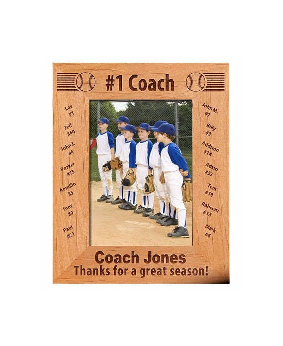 Personalized Wooden Frame Number 1 Coach