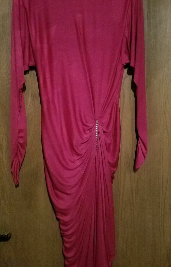 Goddess Dress Tadashi Cocktail Dress Sexy 1980's Ruched