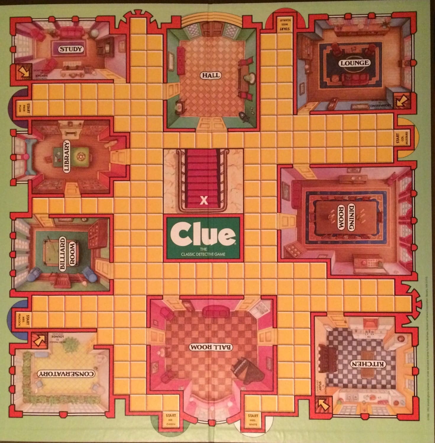 1980s Clue Board Game Vintage Unique by RMandCompany on Etsy