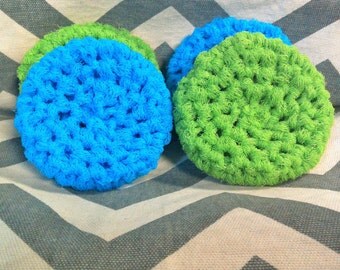 How do you crochet pot scrubbers?