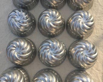 Twelve Vintage Jello Molds
