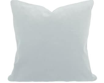 Blue Velvet Pillow Cover - Decorative Pillow - Throw Pillow - Both Sides - 12x16, 12x20, 14x18, 14x24, 16x16, 18x18, 20x20, 22x22, 24x24