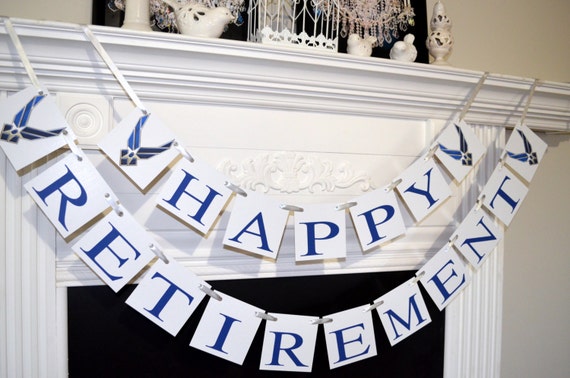 Air Force Retirement banner Happy Retirement banner