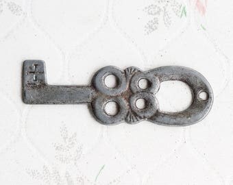 Strange Old Key - Antique Unusual Key - Altered Arts Assemblage Component