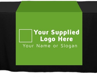 Full Color Table Runner with Your Logo - 30" x 80" - Any Color!