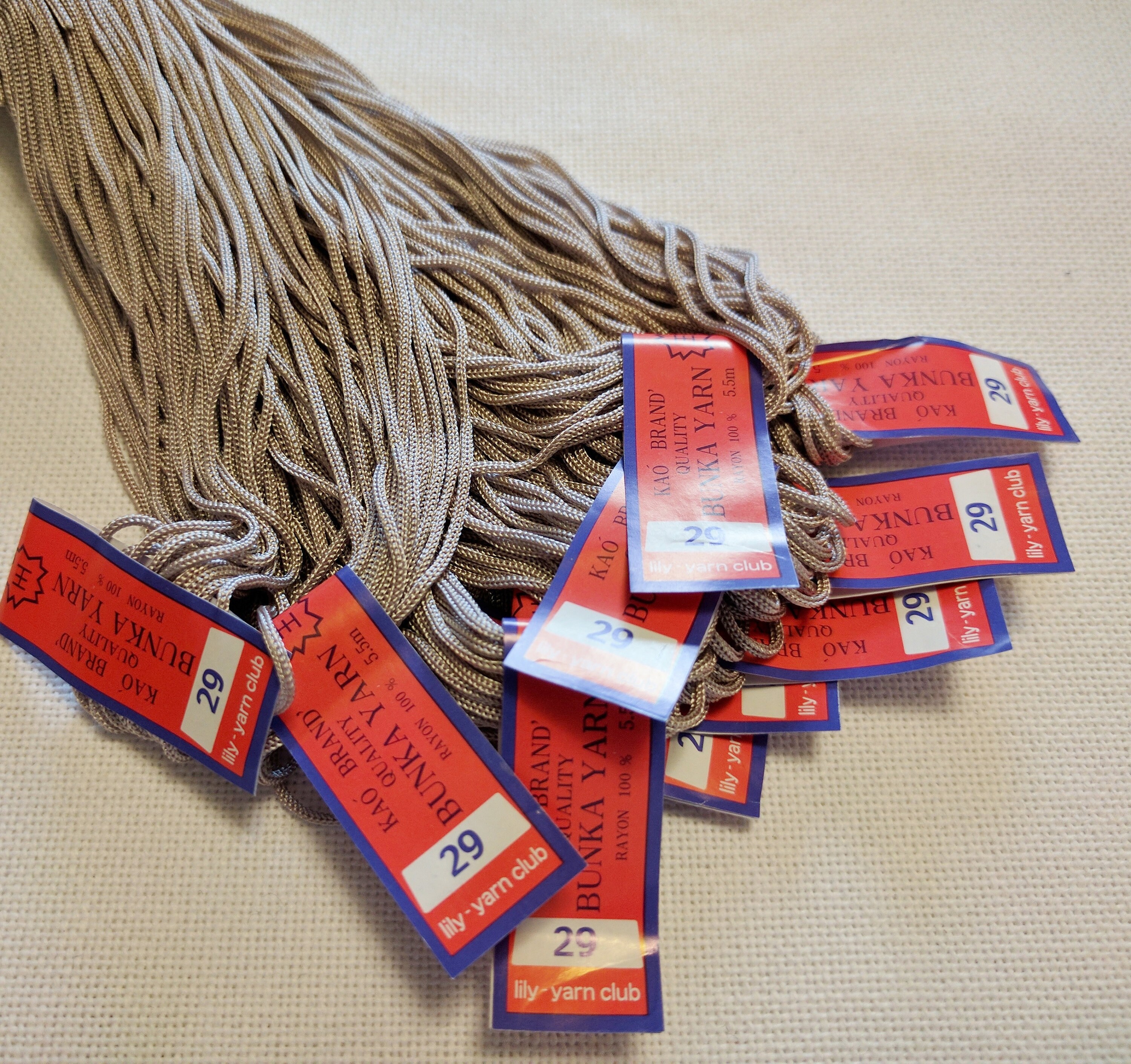 BUNKA Japanese Embroidery Thread Yarn 100 Rayon Floss Punch Needle