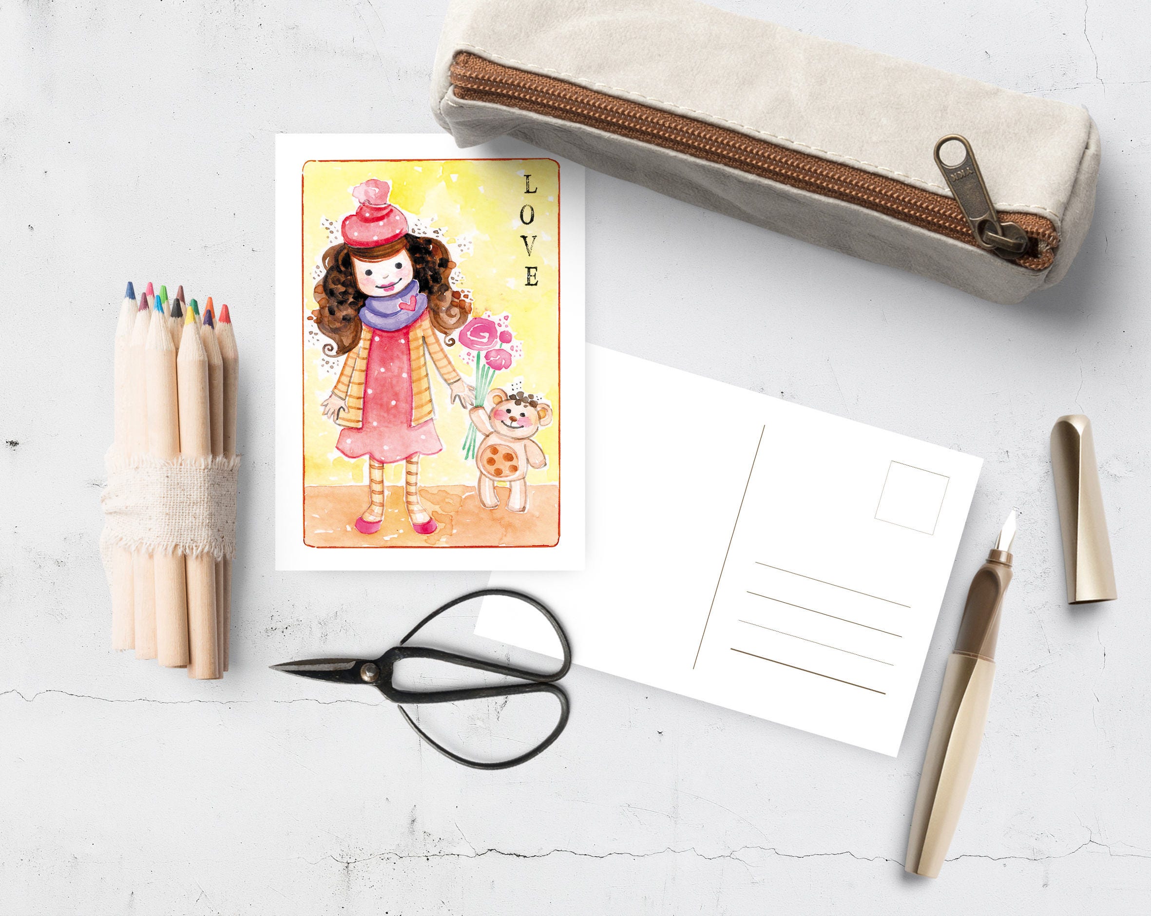 greeting card to print love_03 digital watercolor illustration greeting cards instant download - Digital Greeting Cards greeting card to print love_03 digital watercolor illustration greeting cards instant download - Digital Greeting Cards