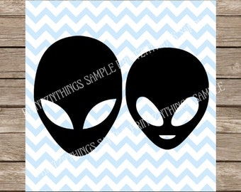 Aliens SVG Martians Aliens Vector png dxf Cutting File for Cricut SVG Silhouette