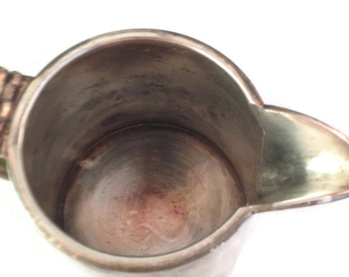 ANTIQUE 8 oz Tea Coffee Pot - Warranted Quadruple Silver Plate - Special Metal - Albert Pick & Co - Vintage Home Decor,