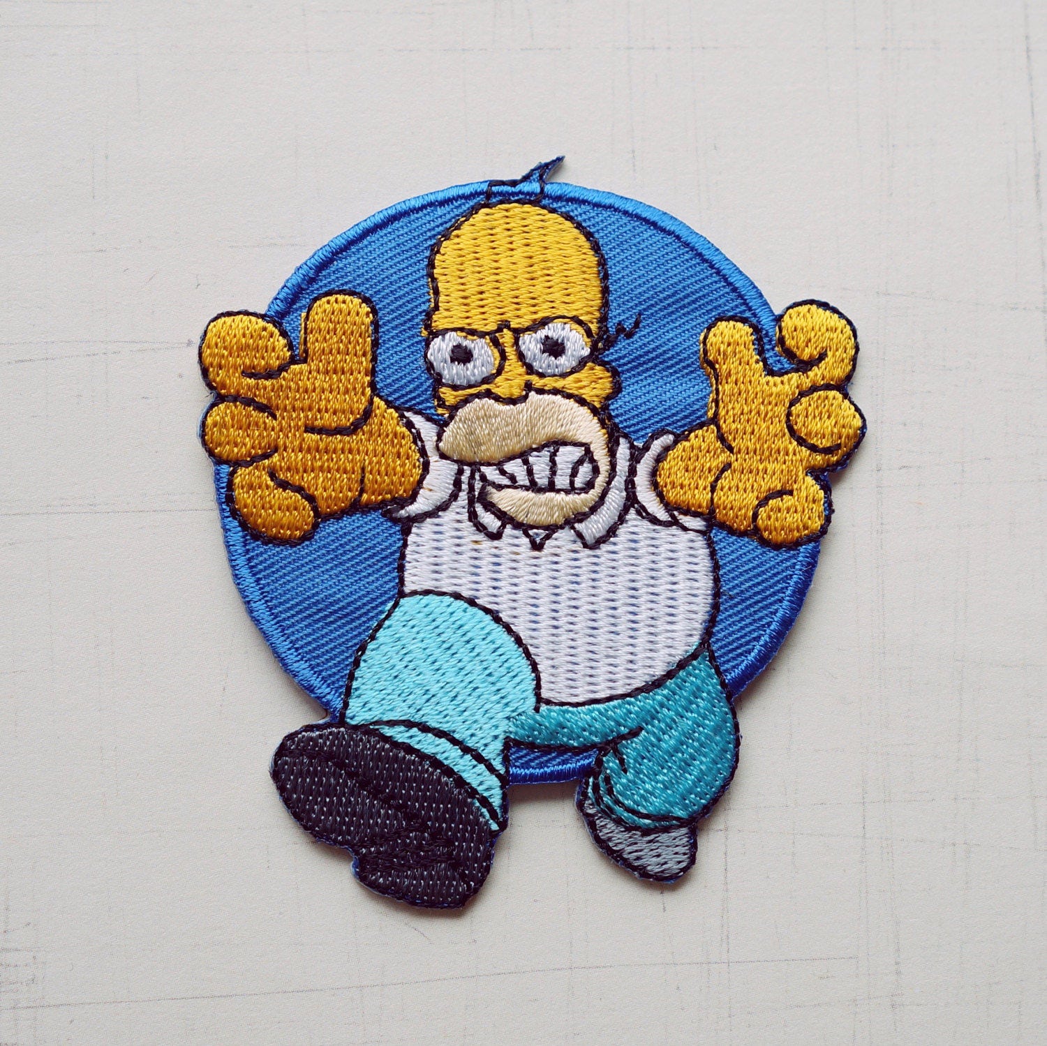 X Cm The Simpsons Homer Iron On Patch P From Mycozzyshop On Etsy Studio