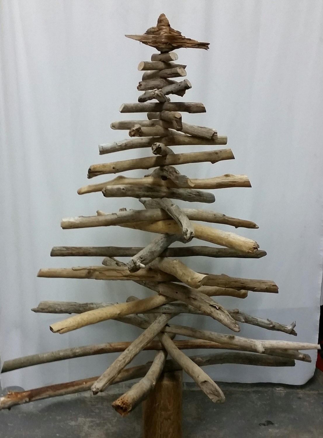 Handcrafted 5 ft Driftwood Christmas Tree