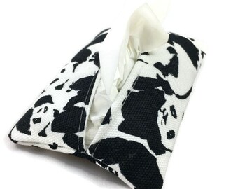 Travel Tissue Holder Kleenex Pouch in Panda