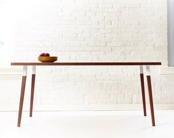 Sunny Side Up Rectangular Dining Table - Minimal Mid-Century Modern