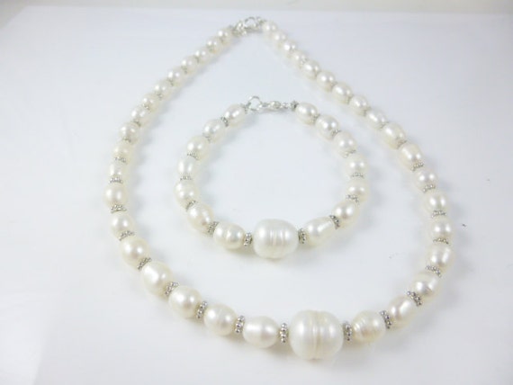 Freshwater Pearl Necklace Natural Pearls Pearl Necklace Set