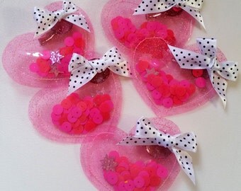 NEON heart shaker POP kei SPANK! style 2 way clip