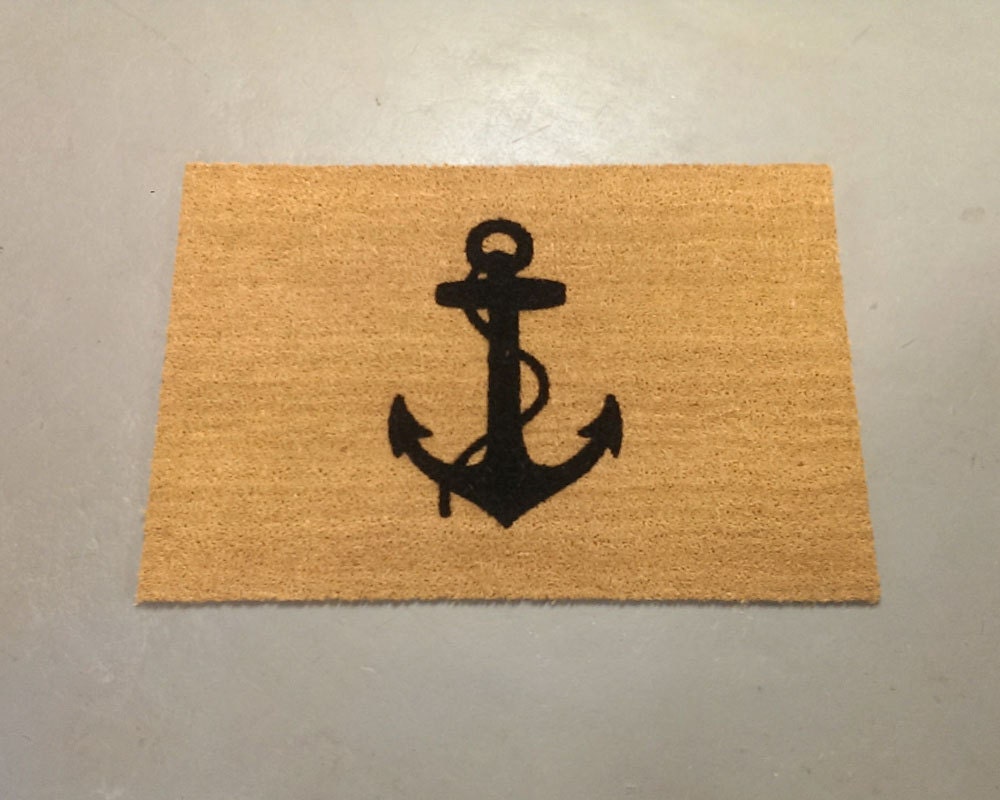 Nautical Anchor Door Mat size opts