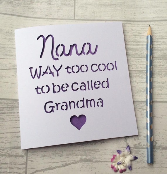 Mother's day card card for nana card for nan nana