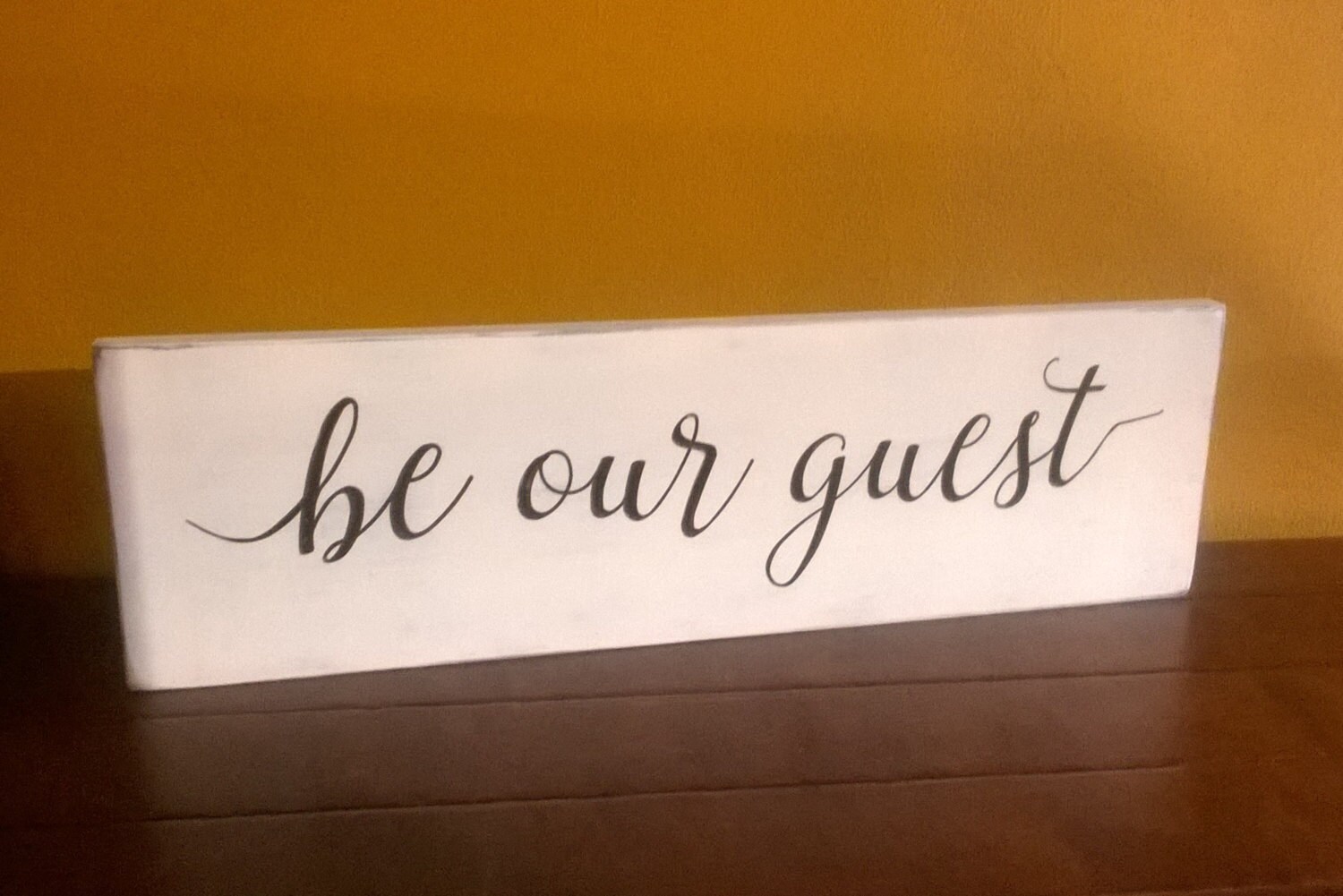 Be Our Guest Sign Guest Room Sign Carved Sign by MariahHillDesigns