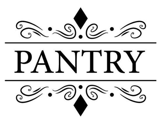Pantry Decal Pantry Sign Pantry Door Decal Pantry Sticker