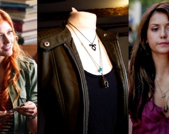 Clary Fray/Elena Gilbert Cosplay Blue Bird and Birdcage Necklace Shadowhunters/Vampire Diaries Costume Jewellary