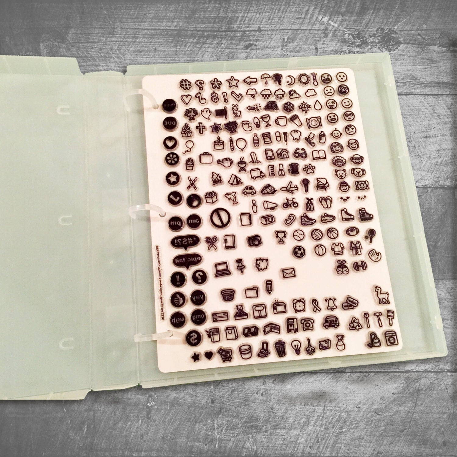 stamp storage case clear stamps storage cling stamp storage