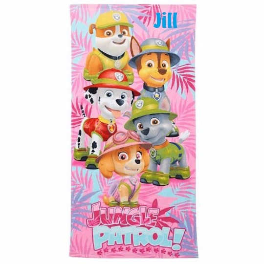 Paw Patrol JUNGLE PATROL Safe Convoy Beach Towel by CACBaskets