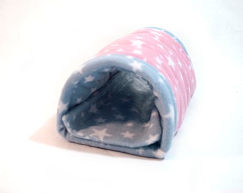 Guinea Pig Small Animal Fleece NUZZLE TUNNEL Tube Bed Cosy