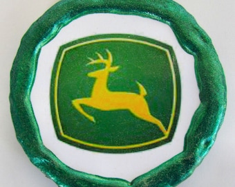 NEW!!! - John Deere Logo Magnet - Multi-Colored - Refrigerator Magnet