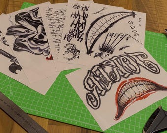 Suicide Squad: Joker tattoos sheet (100% movie accurate!)