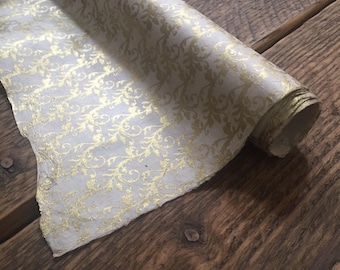 Gold Wrapping Paper ~ Wedding Gift Wrap ~ Lokta Paper ~ Handmade Paper ~ 70 x 50cm