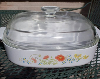 Corning Ware Wildflower Casserole A-10-B with Lid