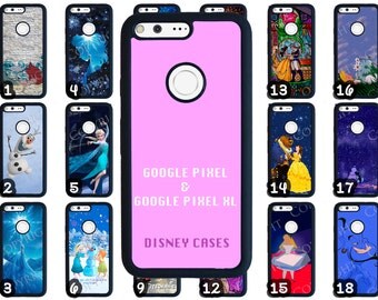 Google Pixel & XL Rubber Disney Phone Case Little Mermaid Cinderella Beauty and the Beast Peter Pan Lion King Ursula WallE Frozen Ohana