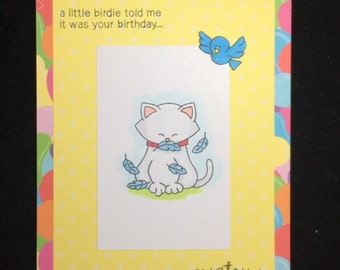 A Little Birdie Told Me It Was Your Birthday Card
