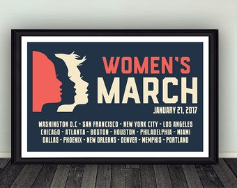 11x17 Women's March on Washington Anti-Trump Poster