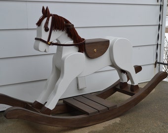 Wooden rocking horse | Etsy