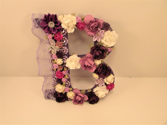 Purple Name Letter Purple Letter B Custom Name Letter