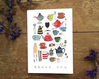 Cup of tea card | Etsy