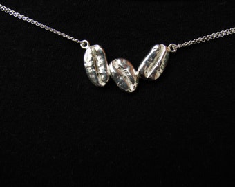 Triple Coffee Bean Necklace