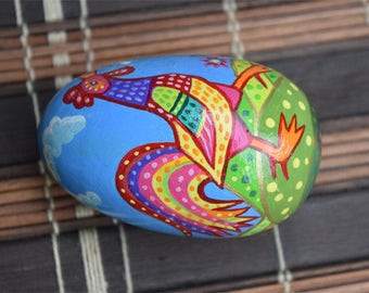 Hand Painted Wooden Easter Egg