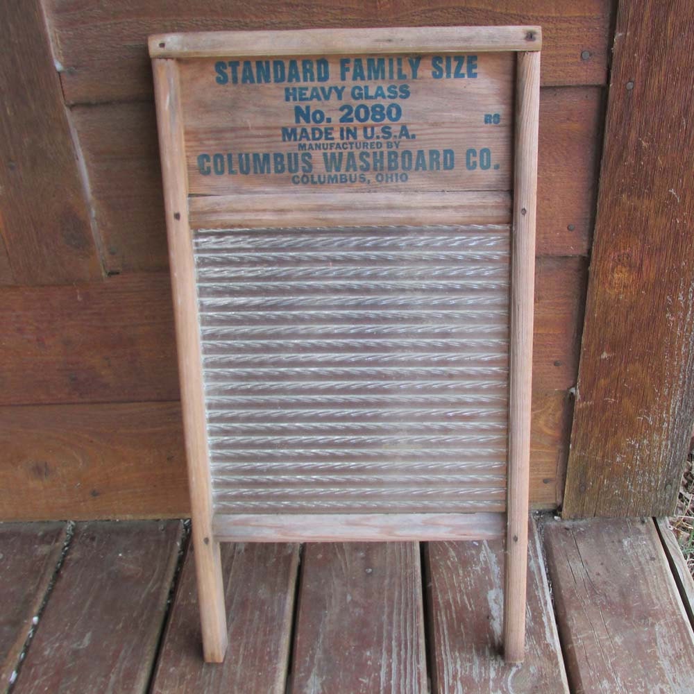 Columbus Washboard Family Size Washboard Vintage Home Decor