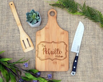 Custom Paddle Board, Personalized Cutting Board, Custom Cheese Board, Housewarming, Real Estate Closing Gift, Present, Wedding, Shower Gift